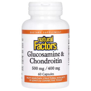 Вітамінно-мінеральний комплекс Natural Factors Глюкозамін та хондроїтин, Glucosamine & Chondroitin, 60 капсул (NFS-02686)