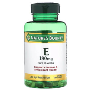 Вітамін Nature's Bounty Вітамін Е, 180 мг, Vitamin Е, 120 желатинових капсул (NRT-01751)