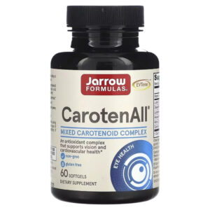 Антиоксидант Jarrow Formulas Комплекс змішаних каротиноїдів, CarotenAll, Mixed Carotenoids Complex, (JRW-12018)