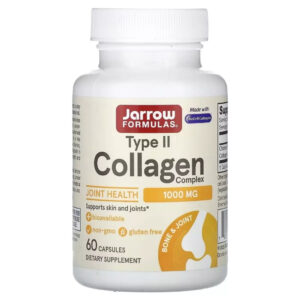 Вітамінно-мінеральний комплекс Jarrow Formulas Колаген II типу, 1000 мг, Type II Collagen Complex, 60 капсул (JRW-29051)