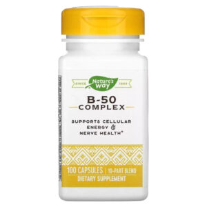 Вітамін Nature's Way Комплекс вітамінів B, B-50 Complex, 100 капсул (NWY-40511)