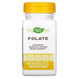 Вітамін Nature's Way Фолат, 800 мкг, Folate, 100 капсул (NWY-40451)