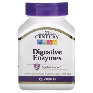 Вітамін 21st Century Травні ферменти, Digestive Enzymes, 60 капсул (CEN-22556)