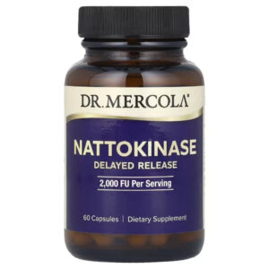 Вітамін Dr. Mercola Наттокіназа, 2000 FU, Nattokinase, 60 капсул (MCL-21414)