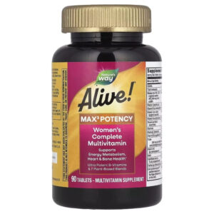 Мультивітамін Nature's Way Мультивітаміни для жінок, Alive! Max3 Potency, Women's Complete Multivitamin (NWY-15543)