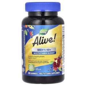 Мультивітамін Nature's Way Мультивітаміни для чоловіків 50+, смак фруктів Alive! Men's 50+ Mult (NWY-15902)