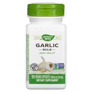 Вітамінно-мінеральний комплекс Nature's Way Часник, 580 мг, Garlic Bulb, 100 вегетаріанських капсул (NWY-13000)