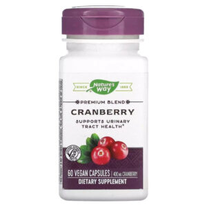Трави Nature's Way Журавлина, преміум-суміш, 400 мг, Cranberry, 60 вегетаріанських кав. (NWY-15134)