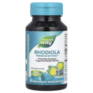Трави Nature's Way Родіола, 250 мг, Rhodiola, Premium Extract, 60 вегетаріанських капсул (NWY-15321)