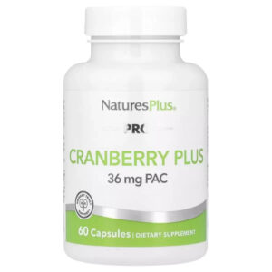 Вітамінно-мінеральний комплекс Natures Plus Журавлина органічна, PRO Cranberry Plus, 60 капсул (NAP-39516)