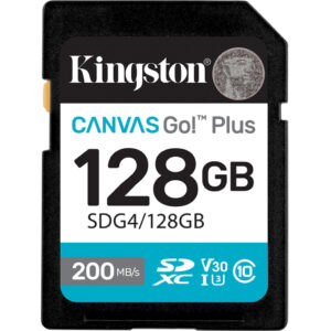 Карта пам'яті Kingston 128GB SDXC сlass 10 UHS-I U3 V30 Canvas Go Plus G4 (SDG4/128GB)