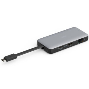 Порт-реплікатор Digitus USB-C > HDMI/2xUSB-A/USB-C/SD/MicroSD/RJ54 (DA-70914)
