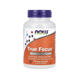 Вітамінно-мінеральний комплекс Now Foods Підтримка роботи пам'яті та мозку, True Focus, 90 вегетаріанськ (NOW-00157)