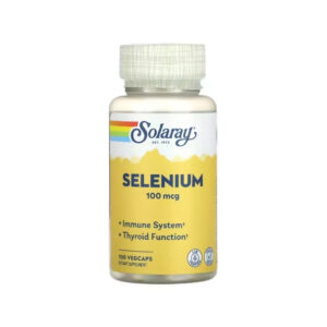 Мінерали Solaray Селен, 100 мкг, Selenium, 100 вегетаріанських капсул (SOR-04690)