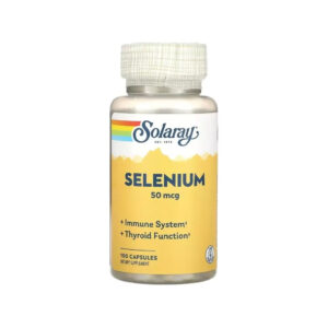 Мінерали Solaray Селен, 50 мкг, Selenium, 100 капсул (SOR-04680)