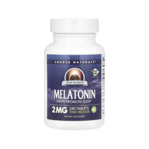 Вітамінно-мінеральний комплекс Source Naturals Мелатонін повільного вивільнення, 2 мг, Melatonin, 240 табл. (SNS-00064)