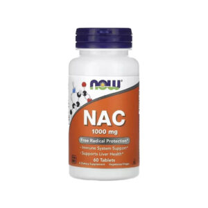 Вітамінно-мінеральний комплекс Now Foods NAC (N-Ацетил-L-Цистеїн), 1000 мг, NAC, 60 таблеток (NF0184)