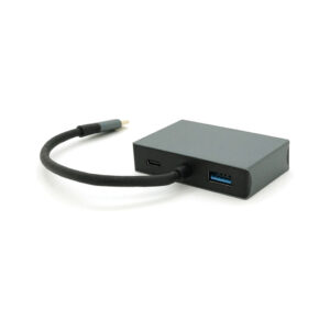 Концентратор Voltronic USB-C 4-in-1 USB 3.0 + USB-C + HDMI + VGA 0.23m silver (YT-HTC4in1)