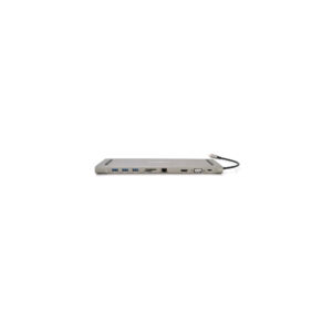 Концентратор VEGGIEG USB-C 8-in-1 USB-C + 3xUSB 3.0 + HDMI + VGA + 3.5mm + SD/TF + RJ45 0.1m silver (TC10)